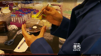 scientist holding petri dish