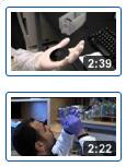 two screenshots of video