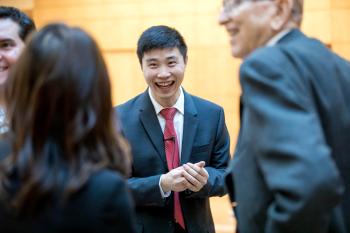 Huang at reception