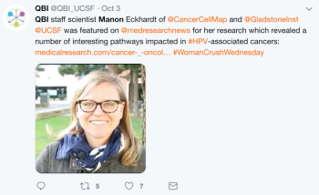 a tweet with Eckhardt&rsquo;s headshot.